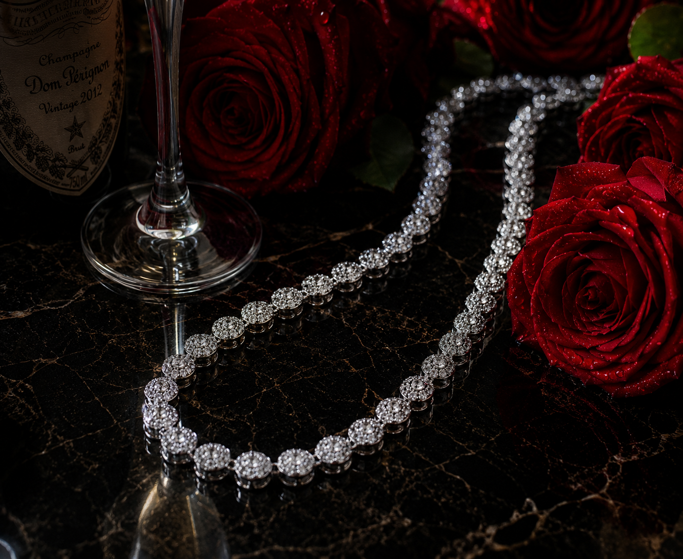 "Diamora" Zilverkleurige ketting (10mm)