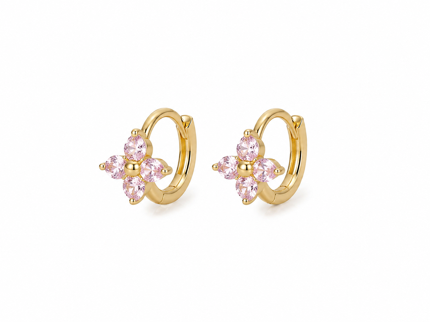 Blossom Goudkleurige Oorbellen