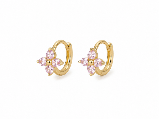 Blossom Goudkleurige Oorbellen
