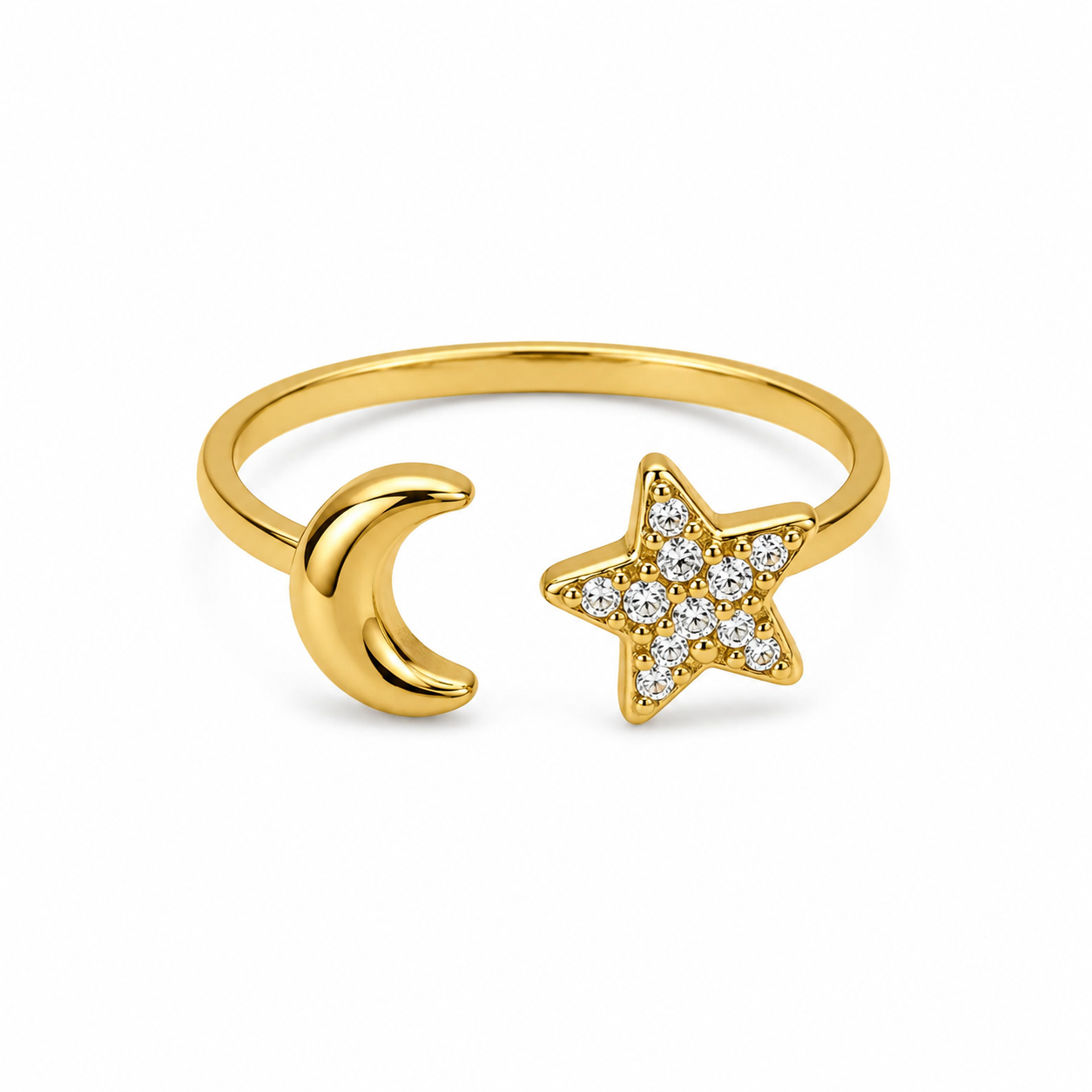 Celeste Verstelbare Goudkleurige Ring