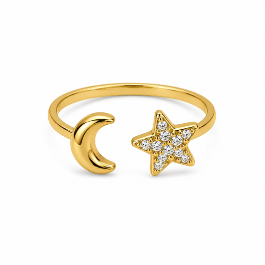 Celeste Verstelbare Goudkleurige Ring