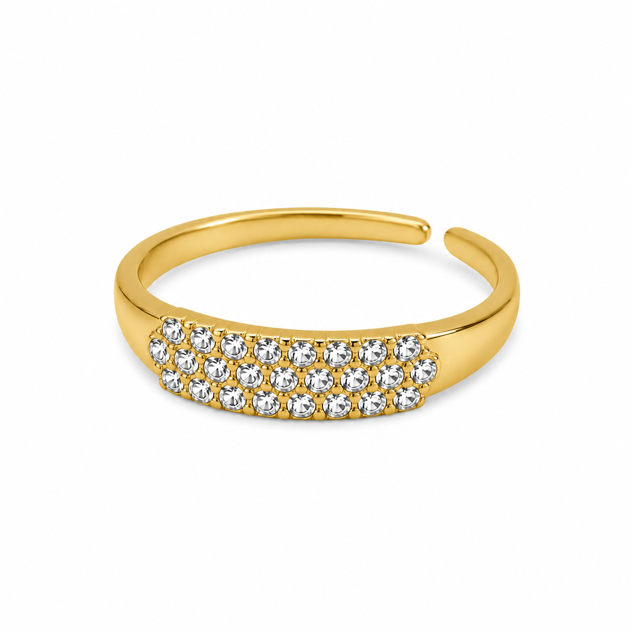Stellara Verstelbare Goudkleurige Ring