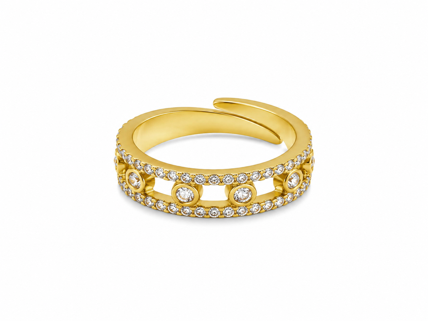 Aurélia Verstelbare Goudkleurige Ring