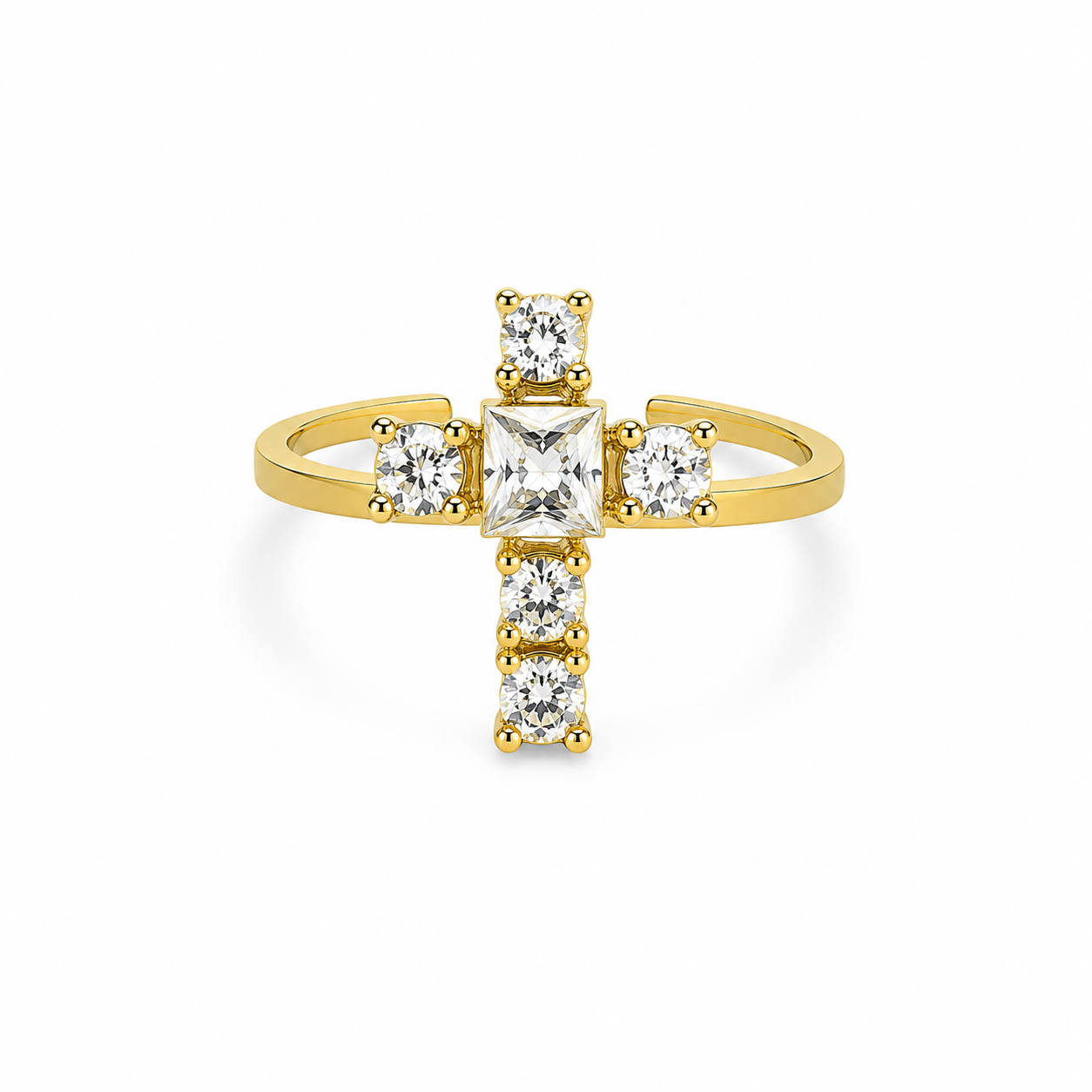 Grace Verstelbare Goudkleurige Ring