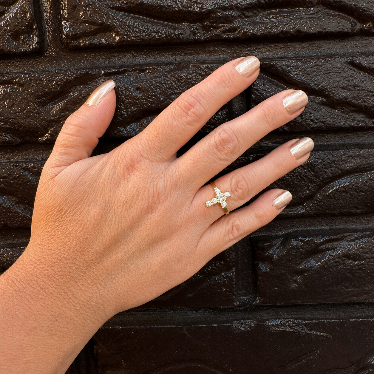 Grace Verstelbare Goudkleurige Ring
