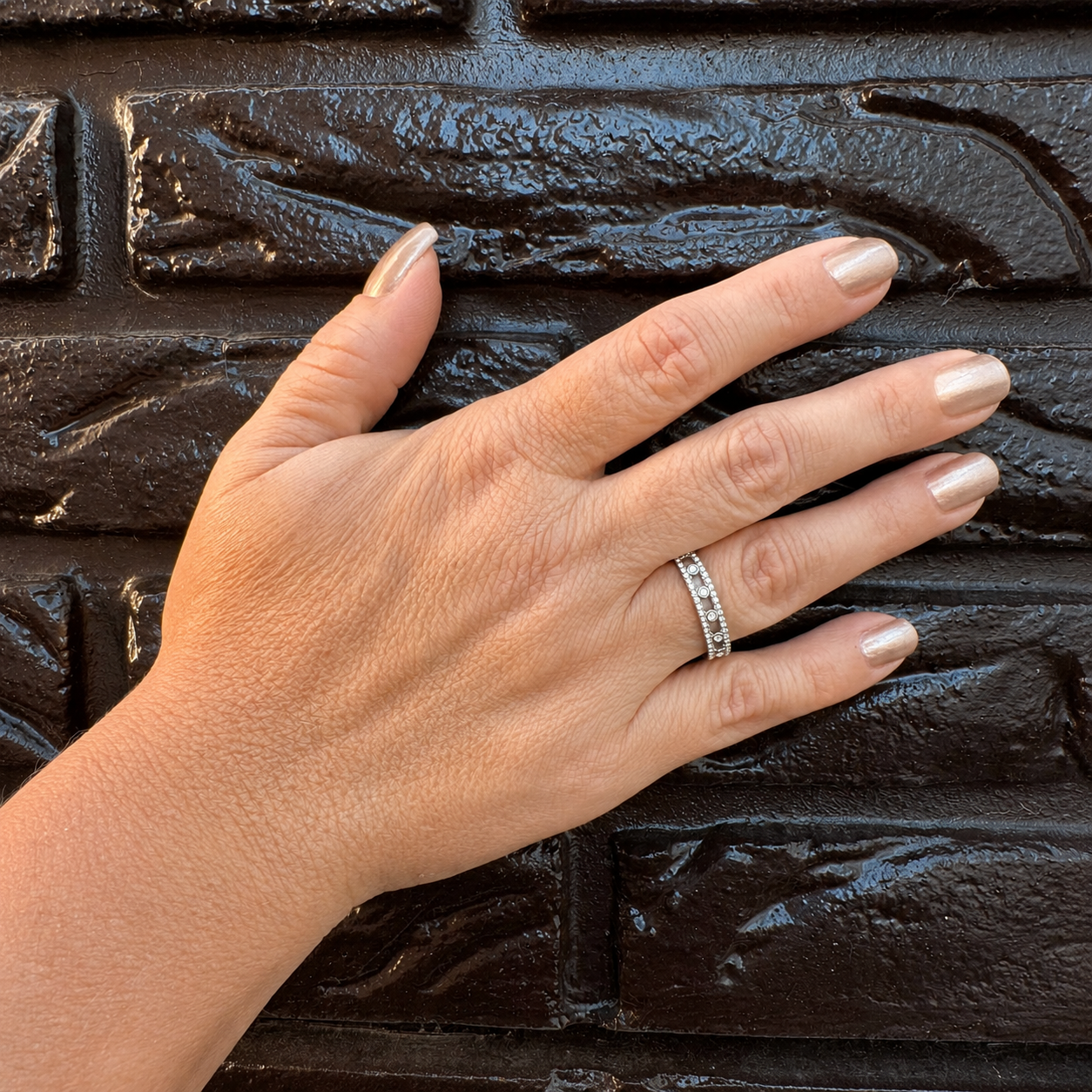 Aurélia Verstelbare Zilverkleurige Ring