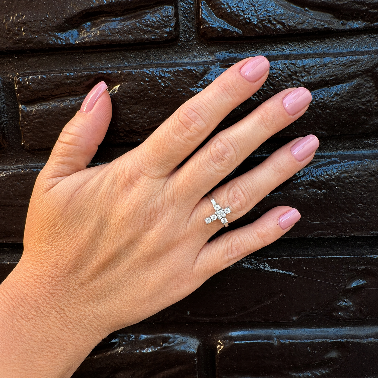 Grace Verstelbare Zilverkleurige Ring