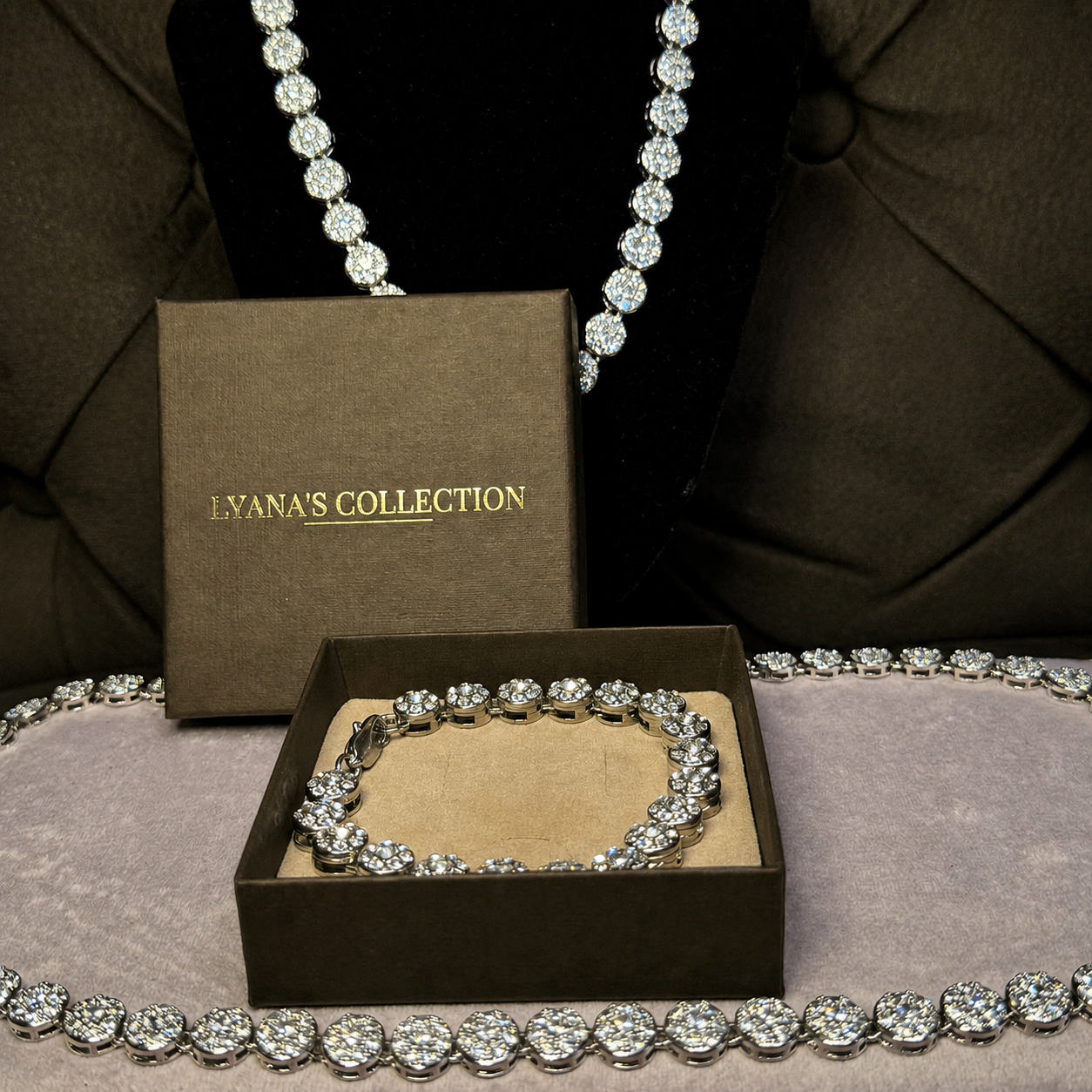 "Diamora" Zilverkleurige ketting (10mm)
