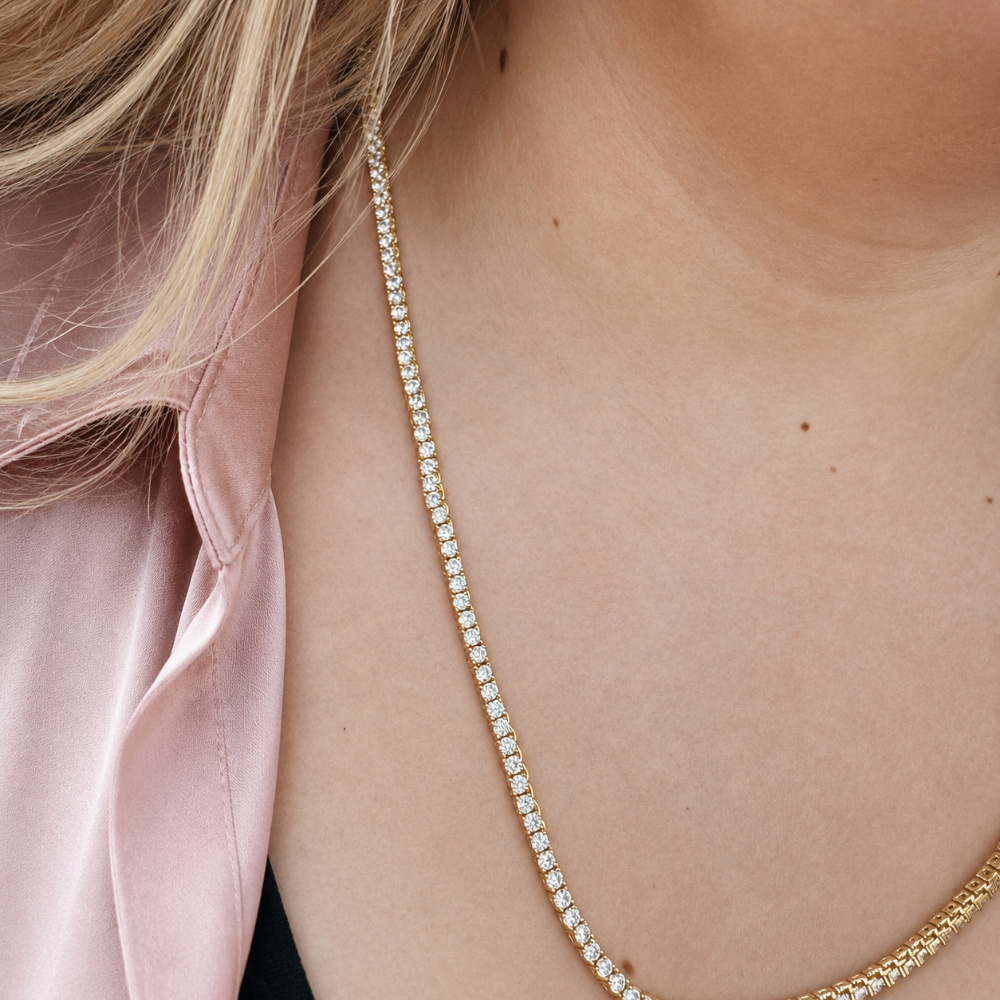 "Serena" Goudkleurige Ketting (4mm)