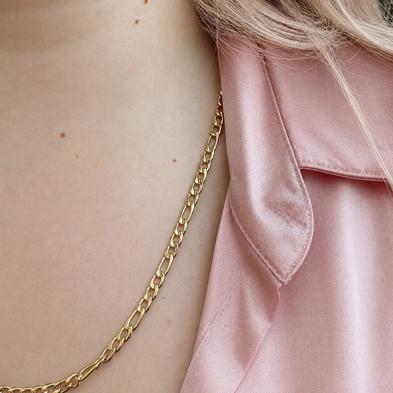 "Figaro" Goudkleurige Ketting (5mm)