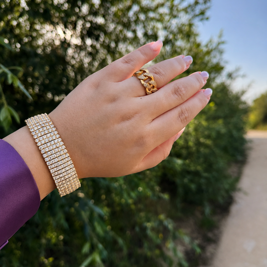 "Shimmer" Goudkleurige Armband (20mm)