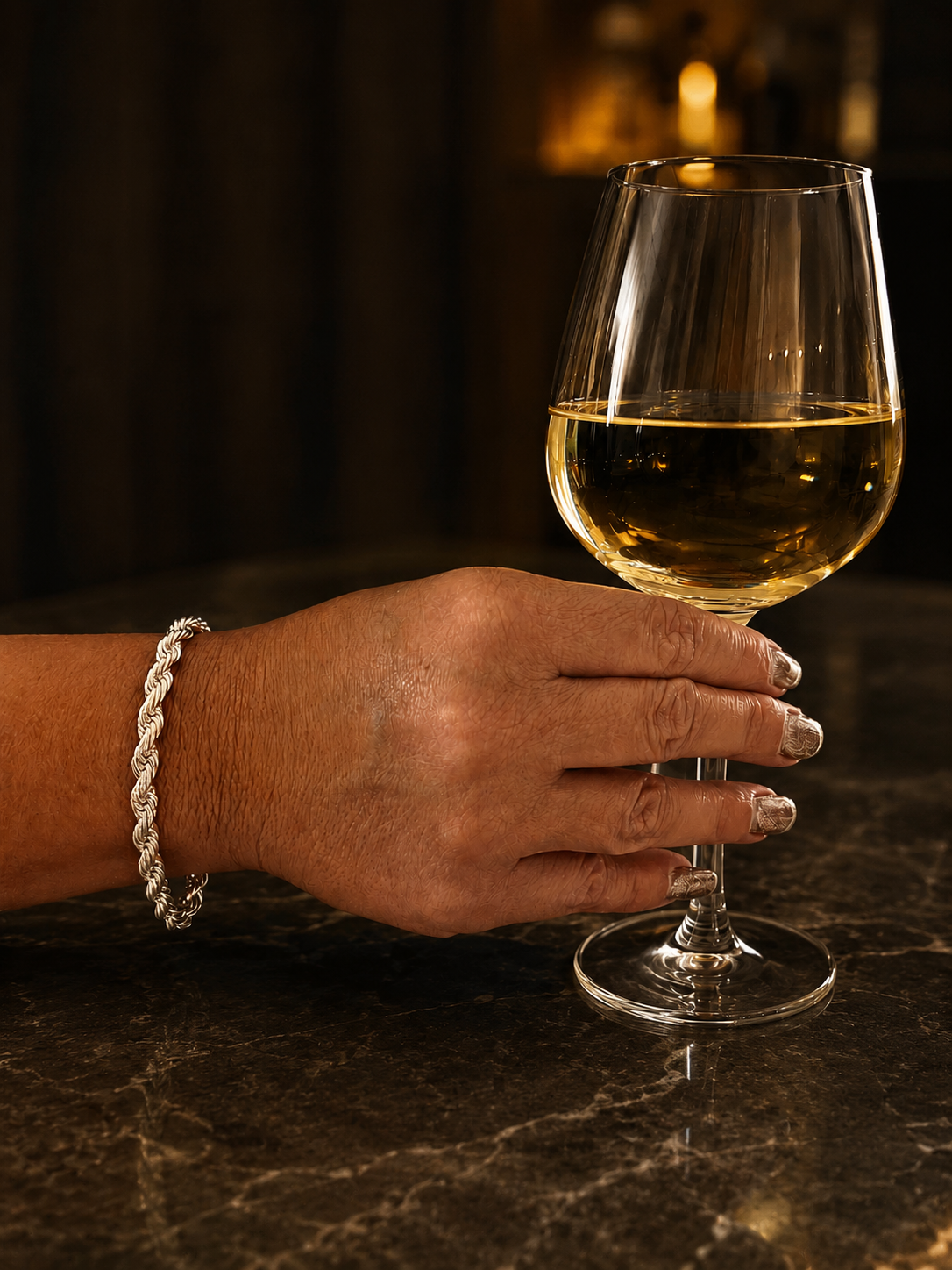 "Rope" Zilverkleurige Armband (5mm)