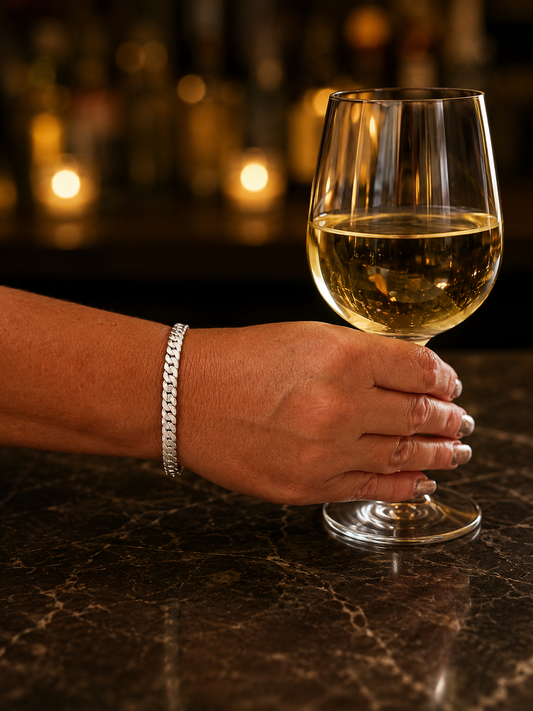 "Bellissima" Zilverkleurige Armband (5mm)