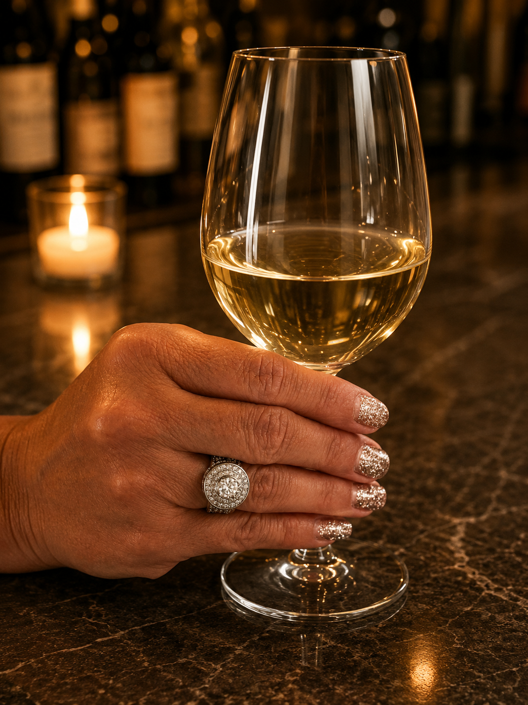 "Zirkonia" Zilverkleurige Ring