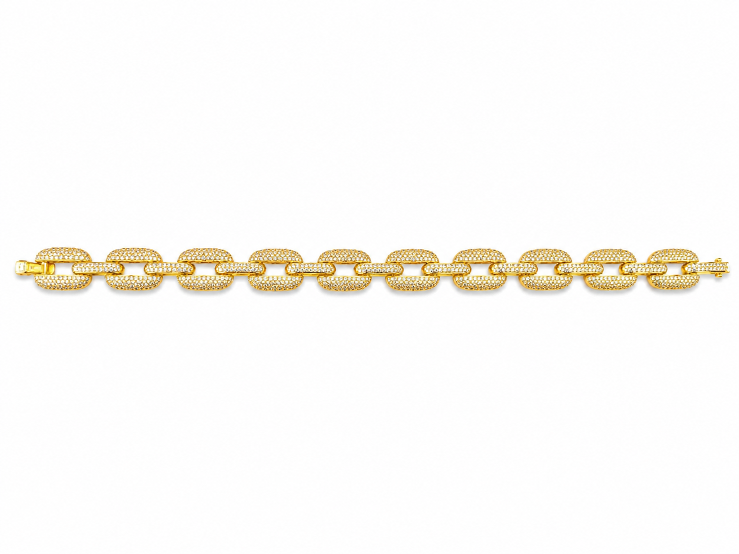 "Sevirio" Goudkleurige Armband (10mm)