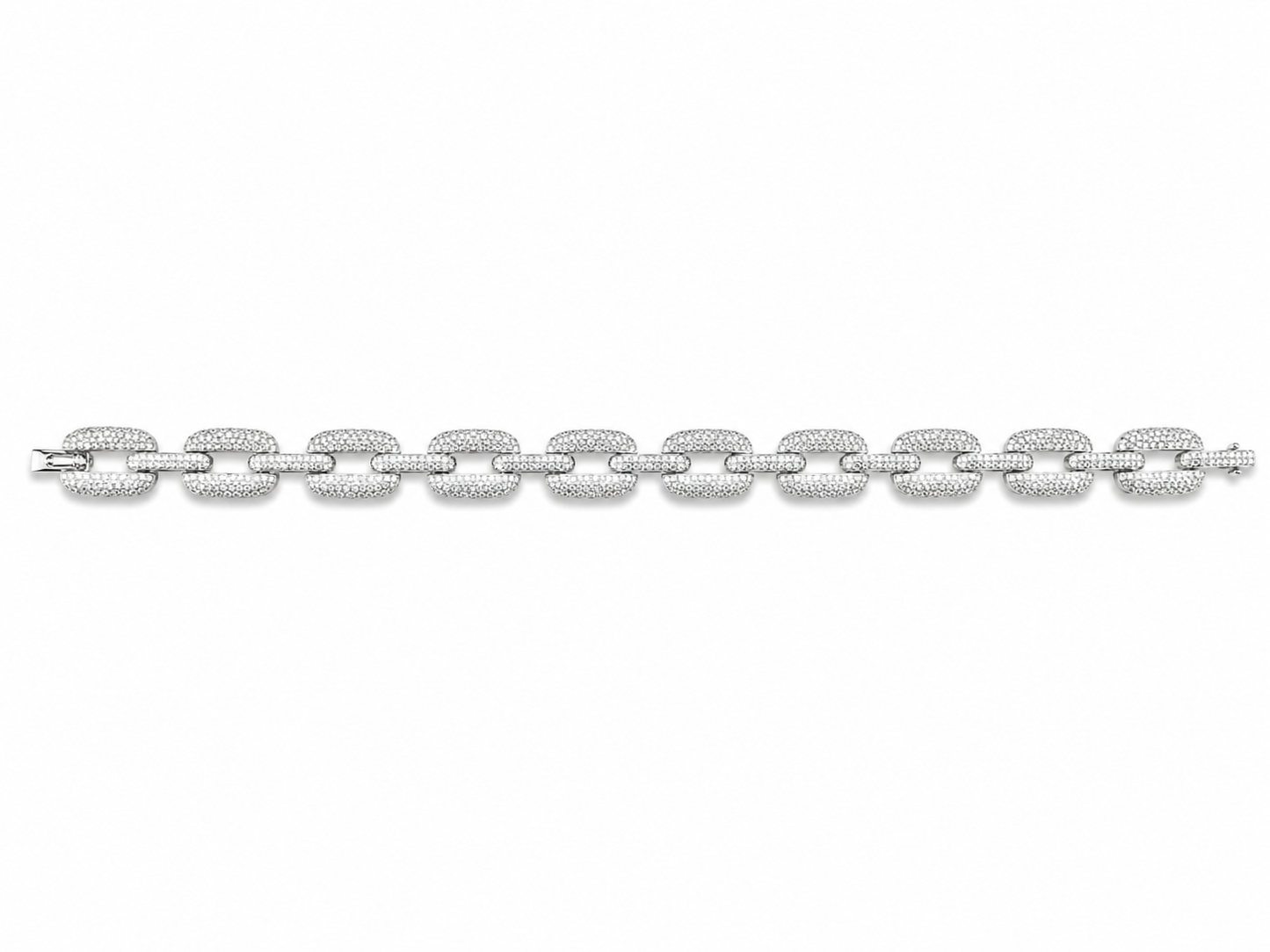 "Sevirio" Zilverkleurige Armband (10mm)