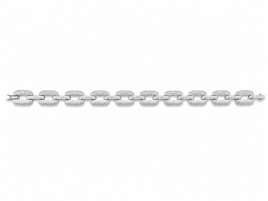 "Sevirio" Zilverkleurige Armband (10mm)