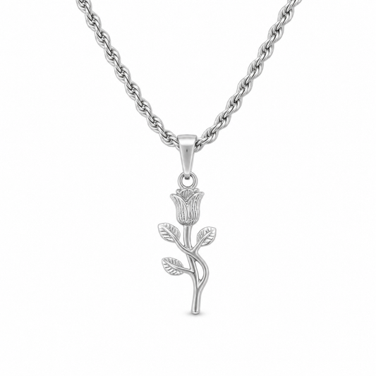 "Rose" Zilverkleurige Hanger