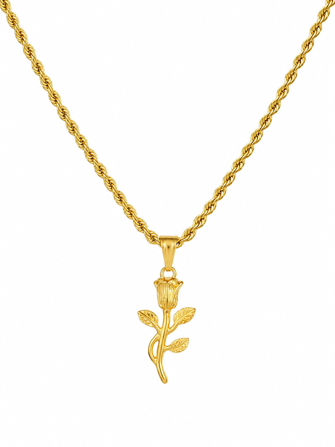 "Rose" Goudkleurige Hanger
