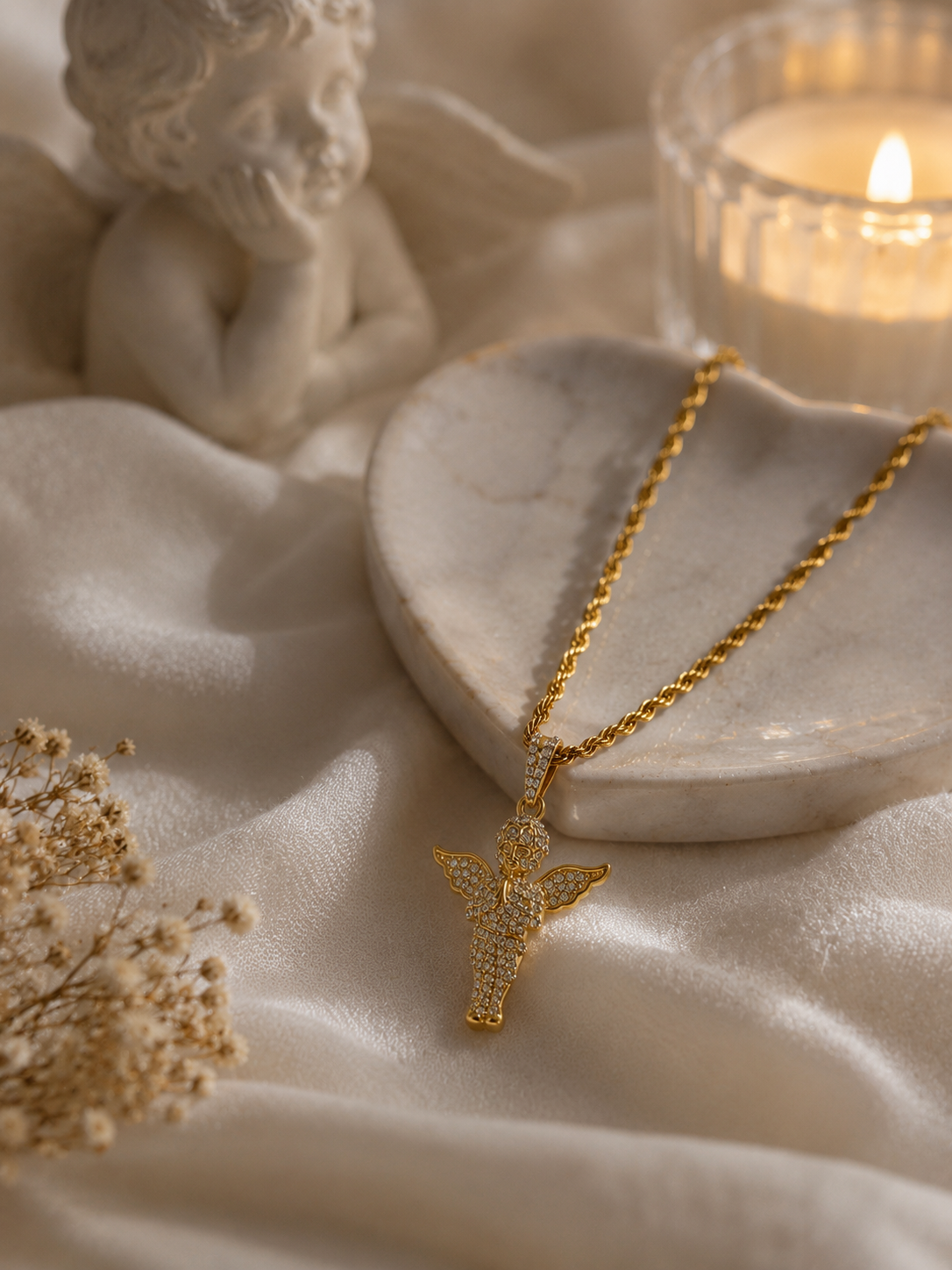 "Angel" Goudkleurige Hanger