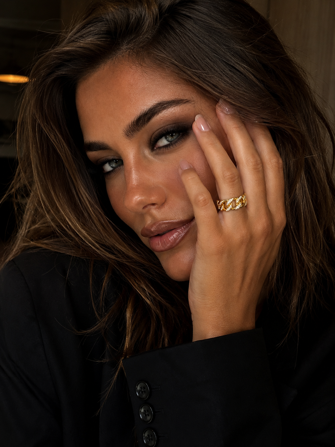 "Darling" Goudkleurige Ring