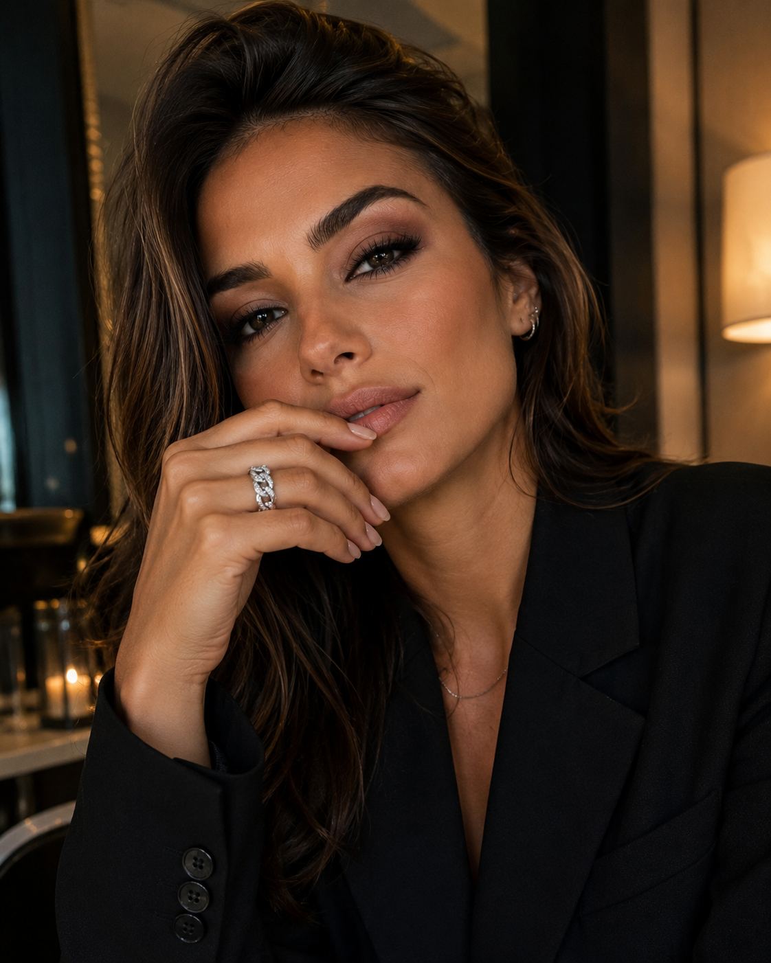 "Darling" Zilverkleurige Ring
