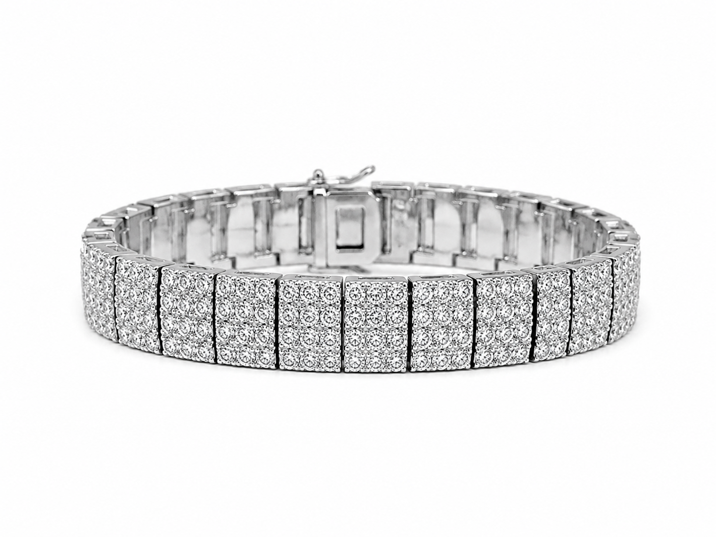"Shimmer" Zilverkleurige Armband (15mm)