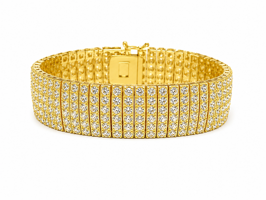 "Shimmer" Goudkleurige Armband (20mm)