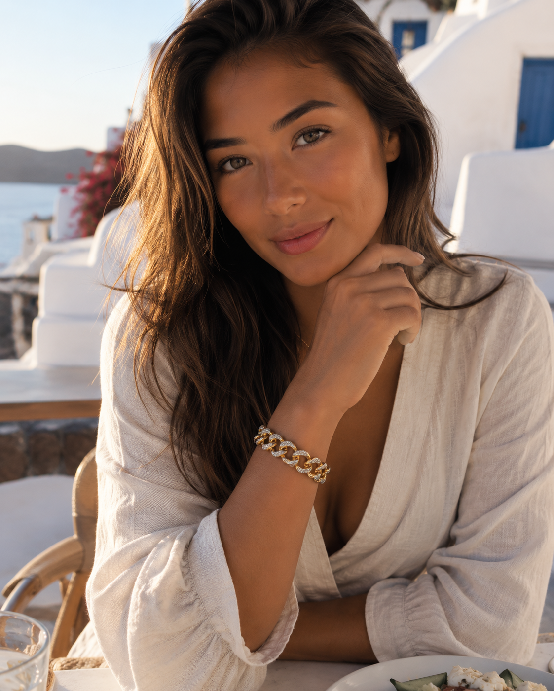 "Corazón" Goudkleurige Armband (20mm)