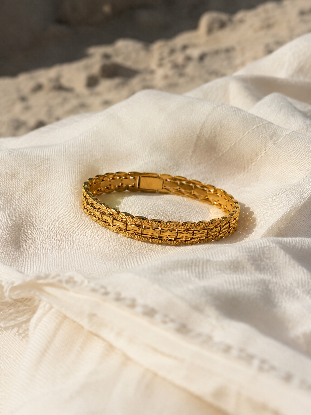 "Eterna" Goudkleurige Armband (10mm)