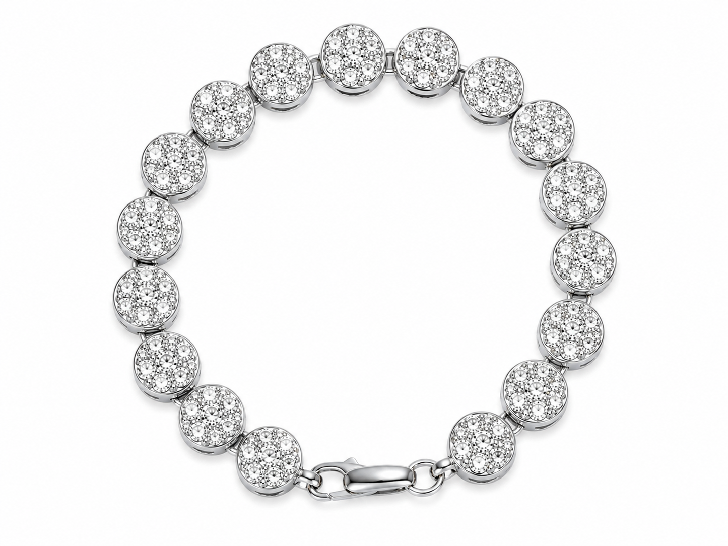 "Aurora" Zilverkleurige Armband (10mm)