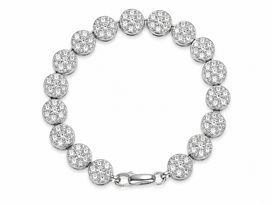 "Aurora" Zilverkleurige Armband (10mm)