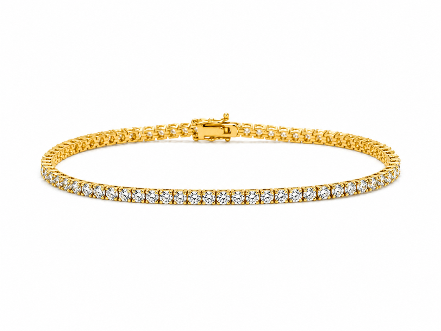 "Serena" Goudkleurige Armband (4mm)