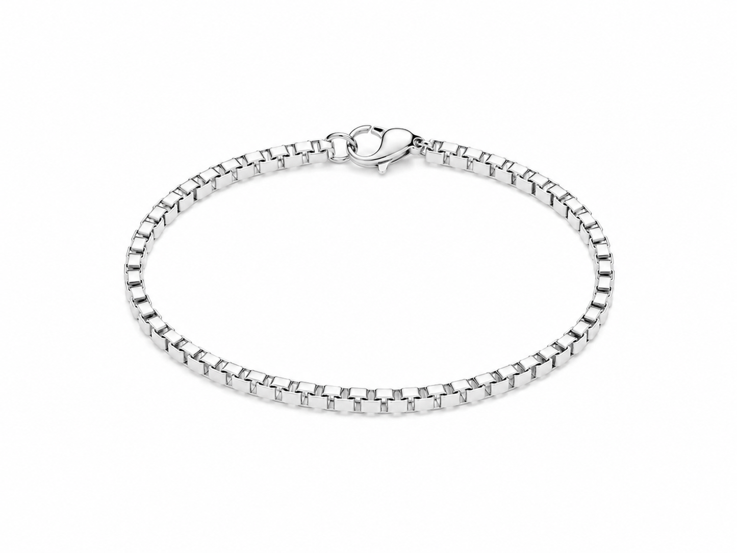 "Minimal" Zilverkleurige Armband (3mm)