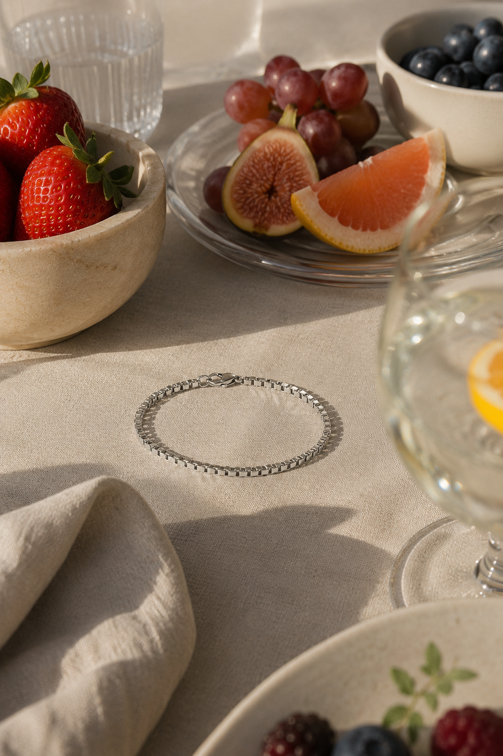 "Minimal" Zilverkleurige Armband (3mm)