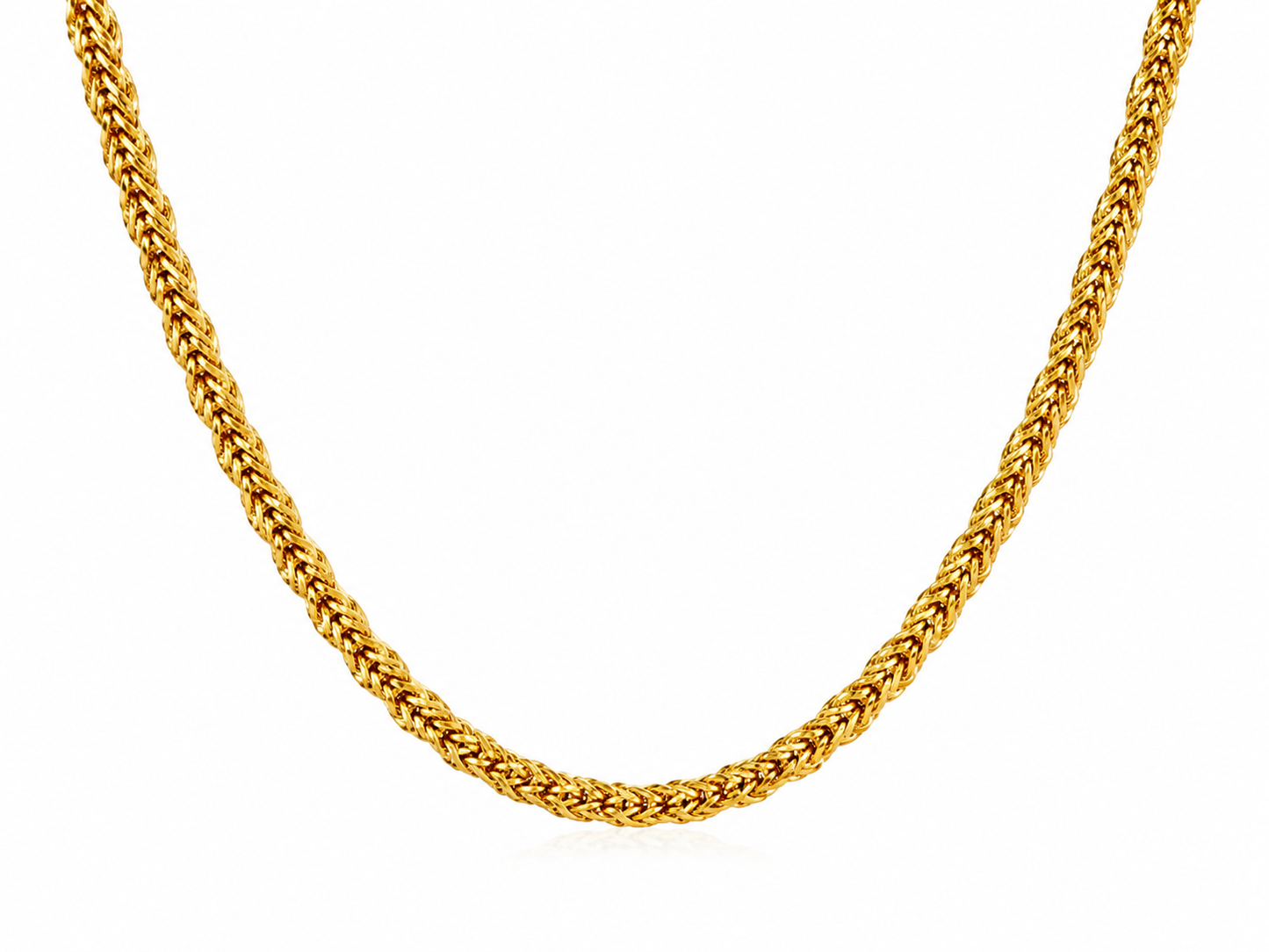 "Yardie" Goudkleurige Ketting (5mm)
