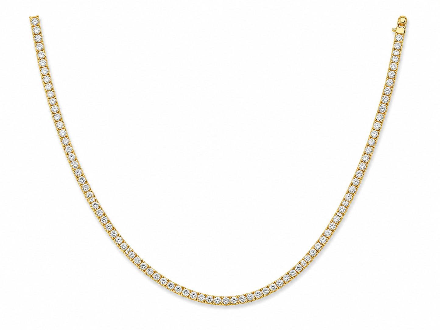 "Serena" Goudkleurige Ketting(4mm)
