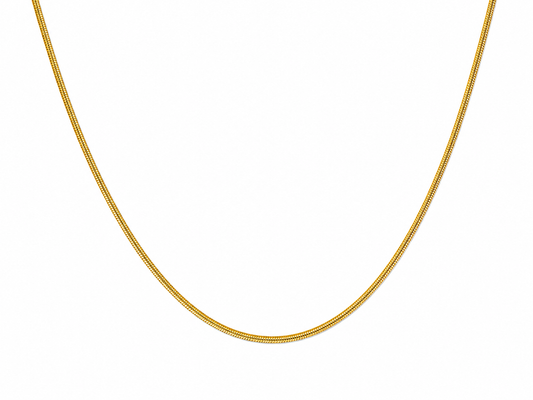 "Snake" Goudkleurige Ketting (2mm)