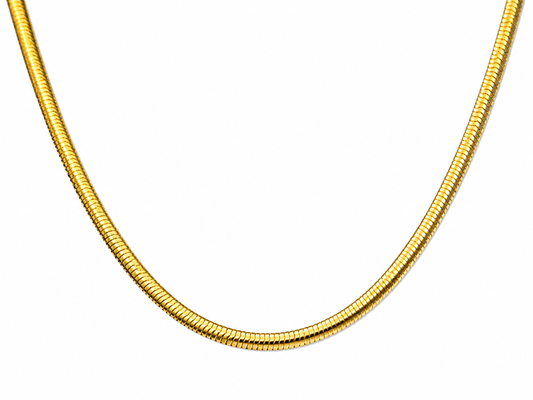 "Snake" Goudkleurige Ketting (4mm)