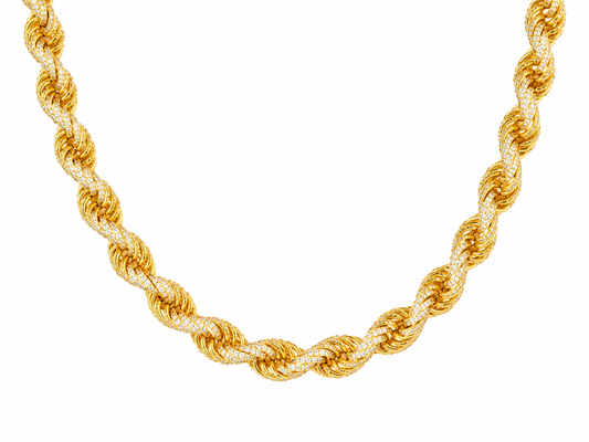 "Golden Twist" Goudkleurige ketting (10mm)