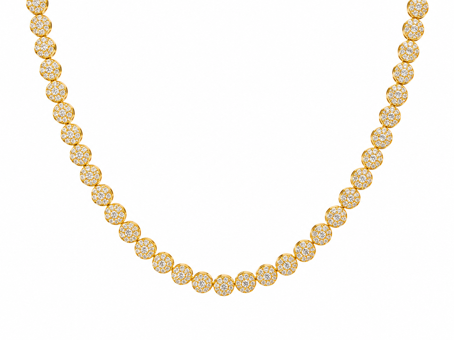 "Diamora" Goudkleurige ketting (10mm)
