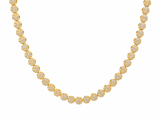 "Diamora" Goudkleurige ketting (10mm)