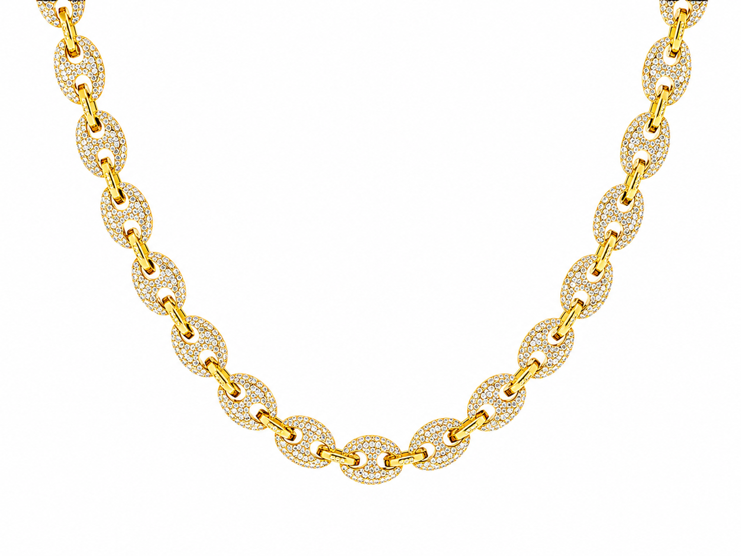 "Harmony Diamond" Goldfarbene Halskette (10mm)