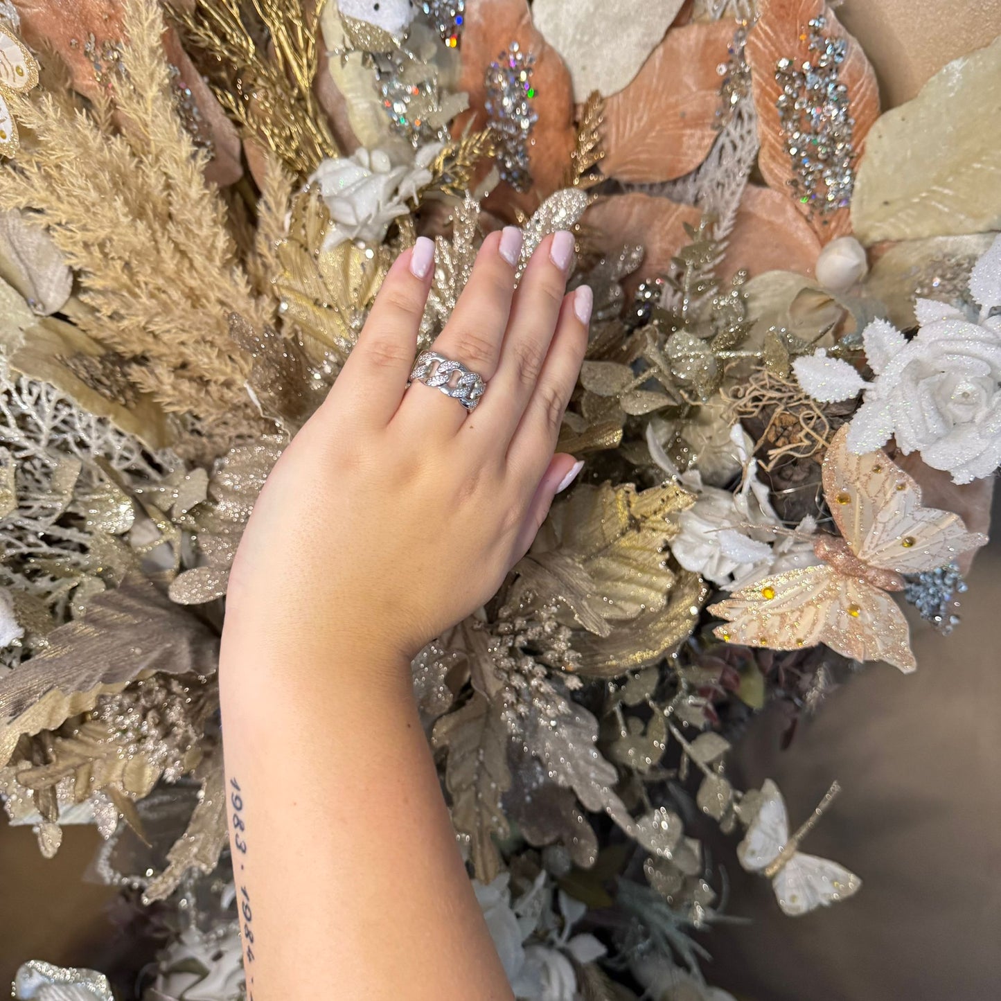 "Darling" Zilverkleurige Ring